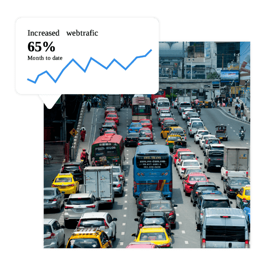 website traffic or road traffic and vehicles in the jam