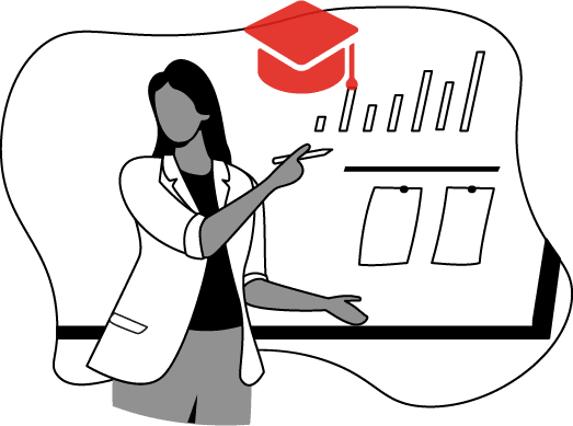 illustration of digital marketing for educational institutes