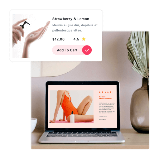 beauty products ecommerce website