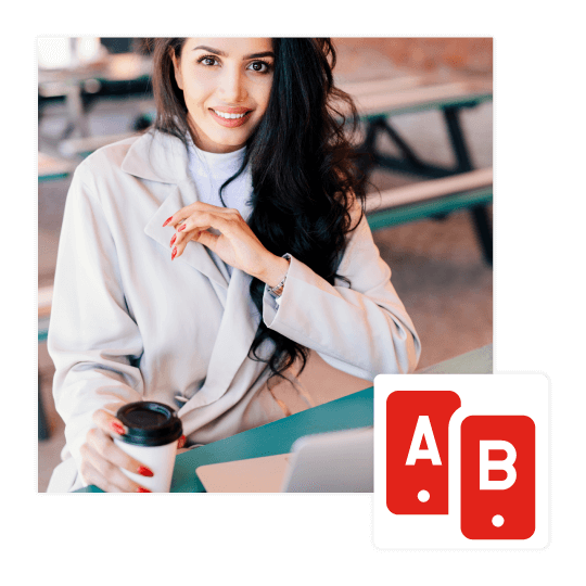 email marketing campaign manager with coffee cup and laptop