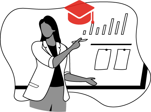 illustration of digital marketing for educational institutes