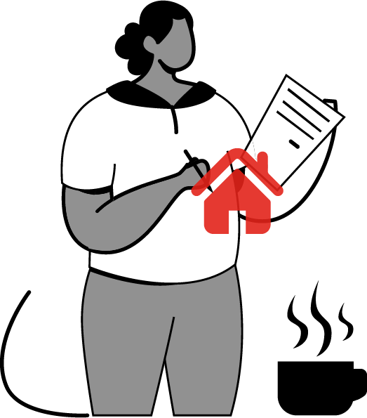 illustration of digital marketing for home improvement services