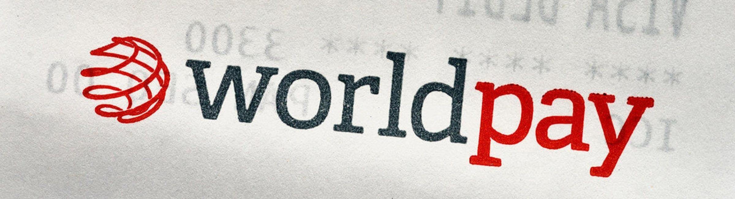 Worldpay brand logo on payment receipt texture representing demand generation agency campaign results by Enlimited