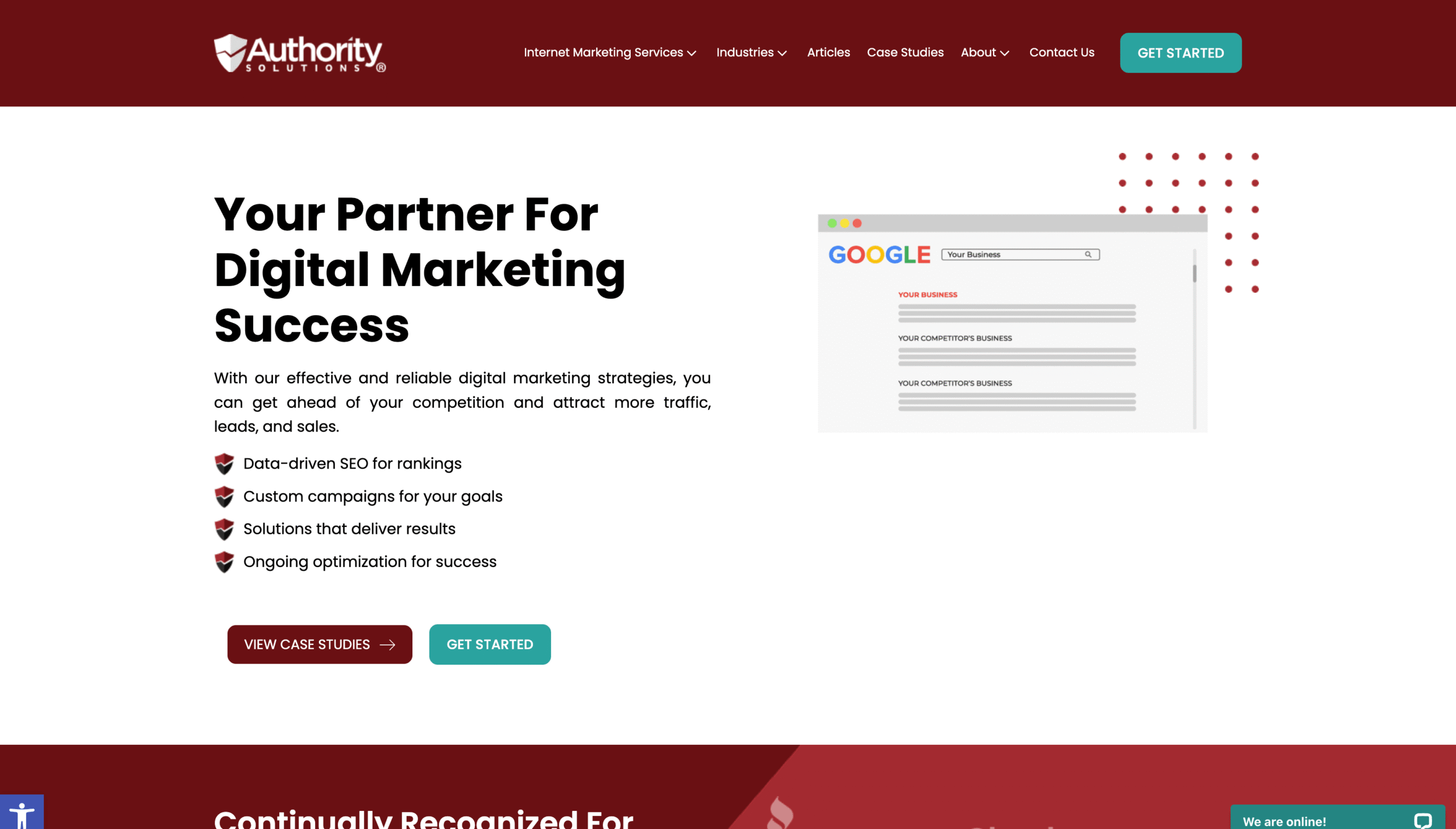 authoritysolutions homepage houston seo agency scaled