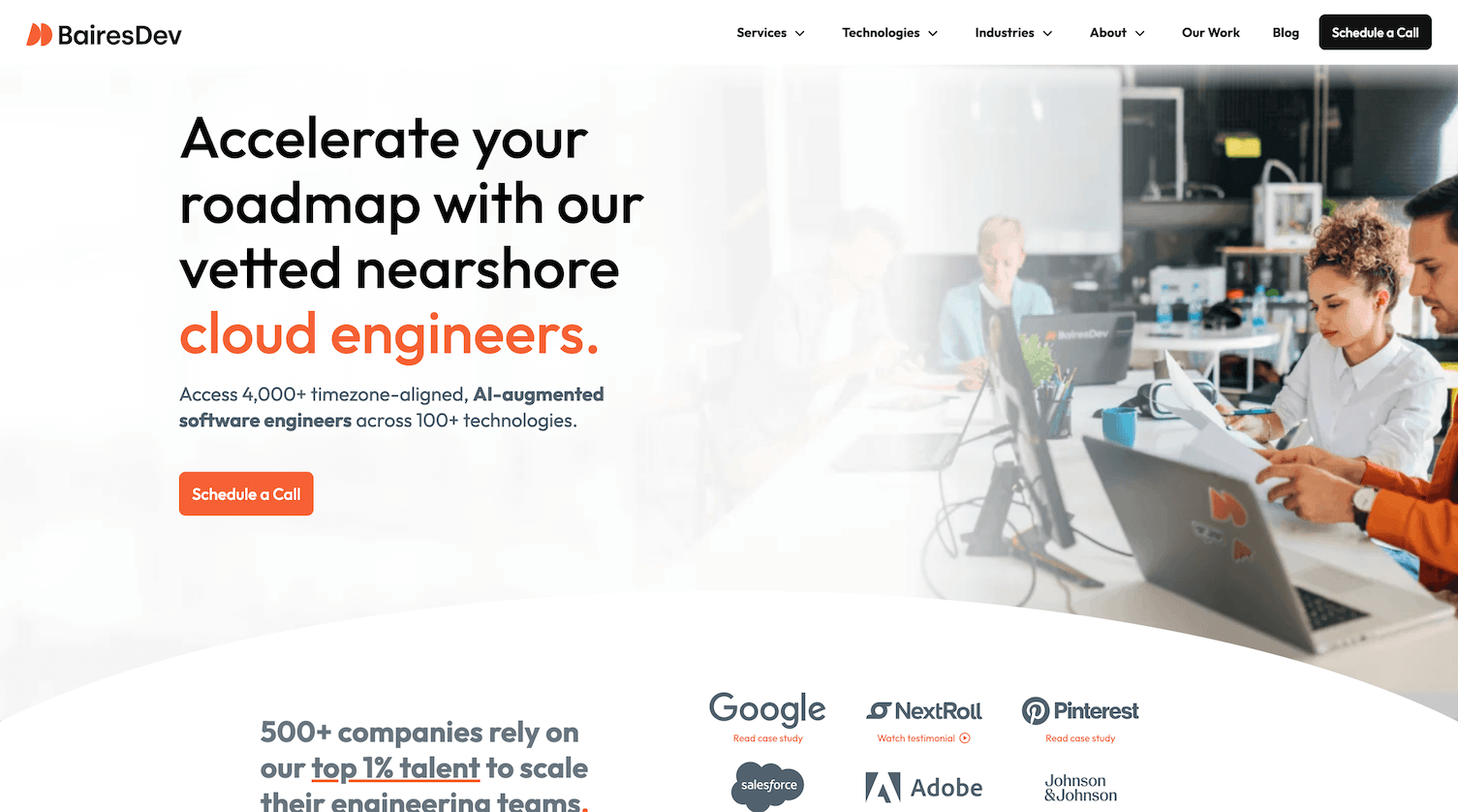 bairesdev homepage nearshore software development company