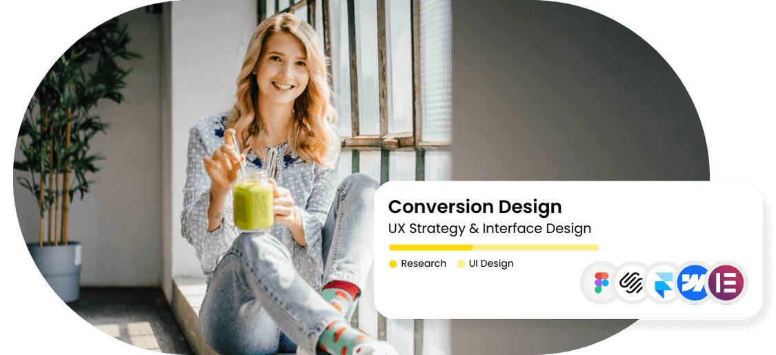 Growth marketing agency web design: conversion design with UX strategy, interface design, research, and UI built for B2B lead generation