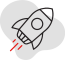 rocket lead plan icon