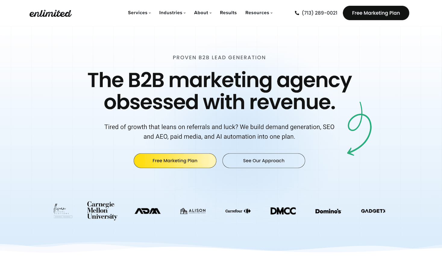 enlimited b2b marketing agency houston tx united states