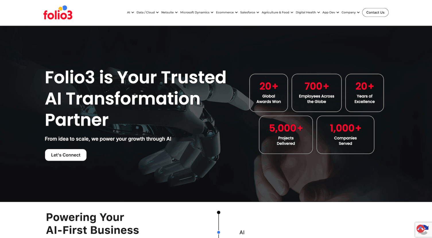 folio3 homepage software development company