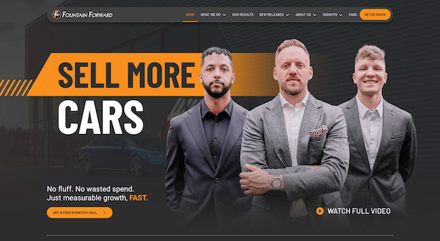 fountainforward homepage performance marketing agency