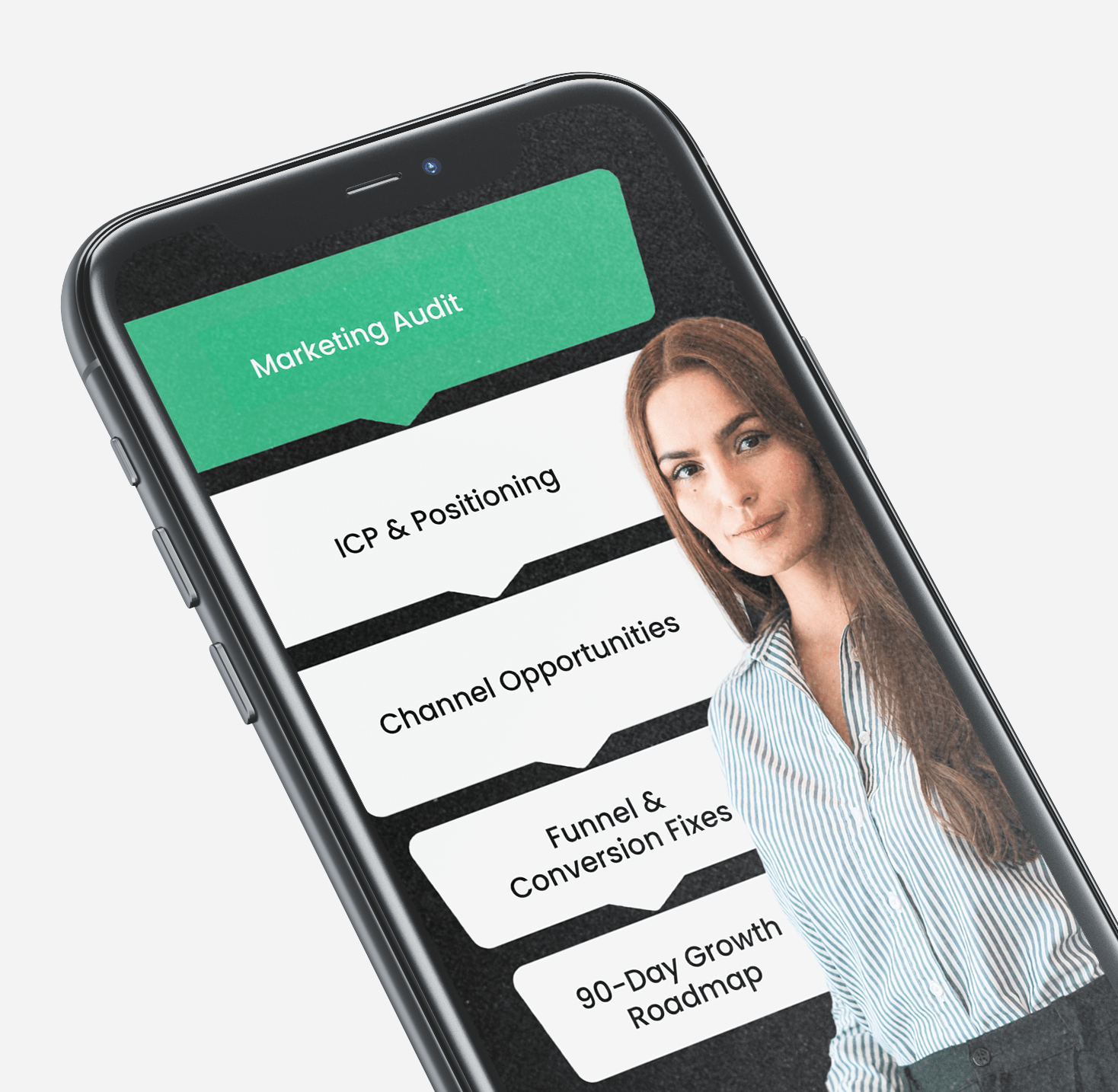 Free marketing plan identifying performance gaps, key metrics, and a 90-day growth strategy