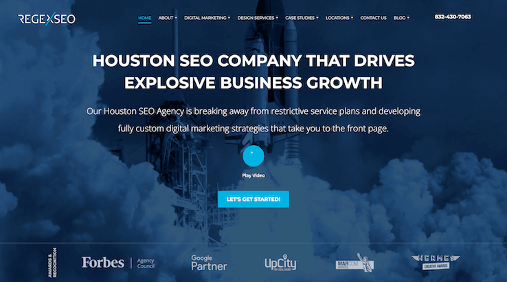 regexseo homepage houston seo agency