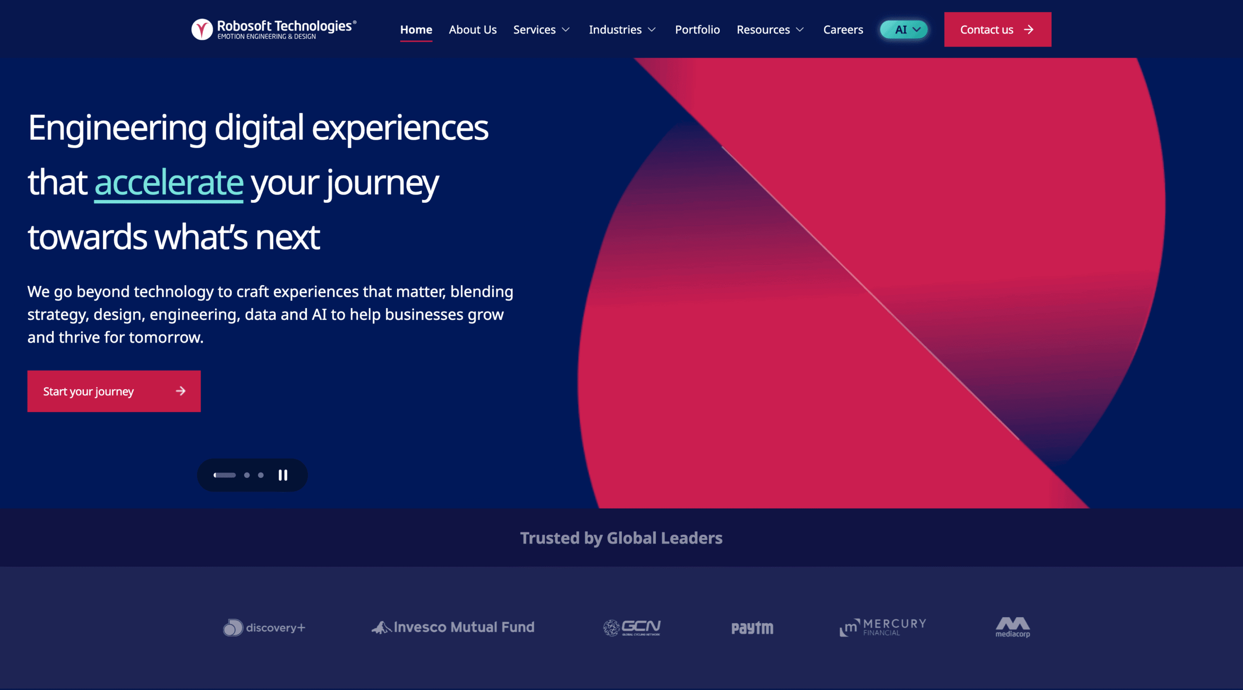 robosoftin homepage digital product development company scaled