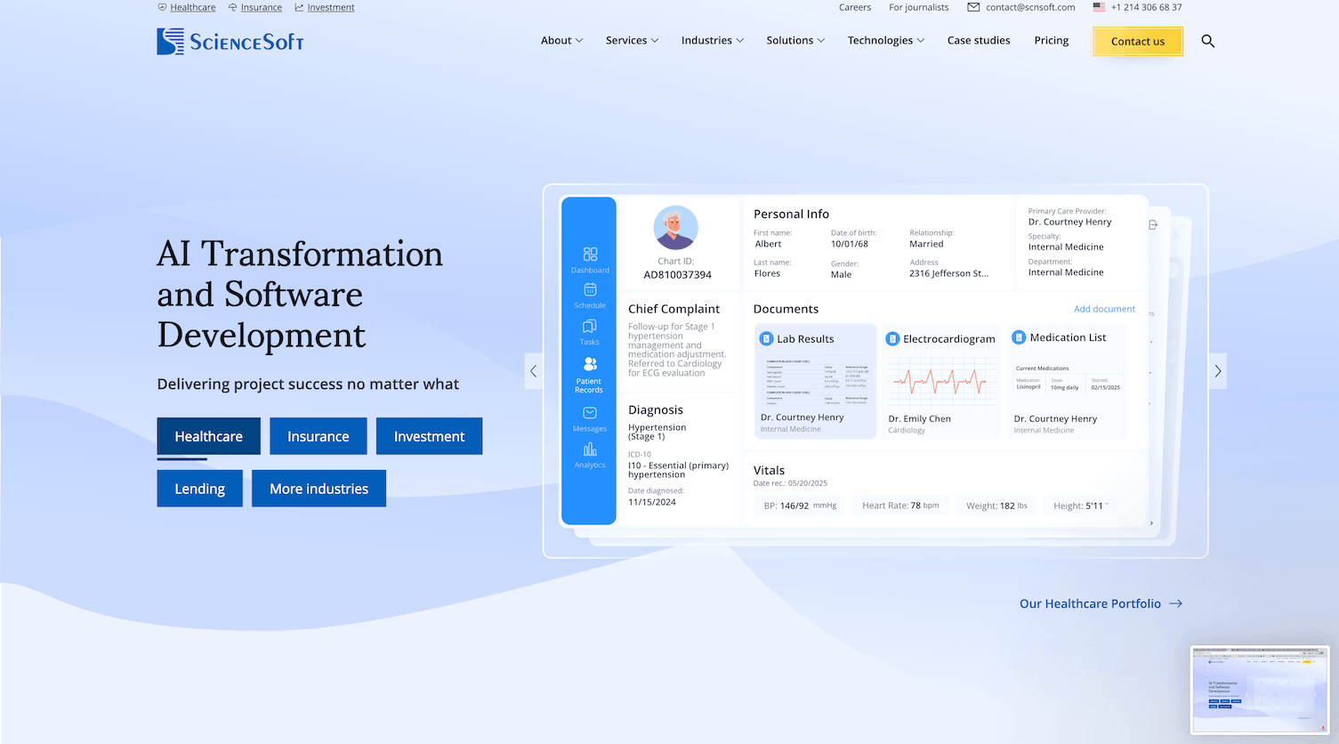 scnsoft homepage it consulting and software development company