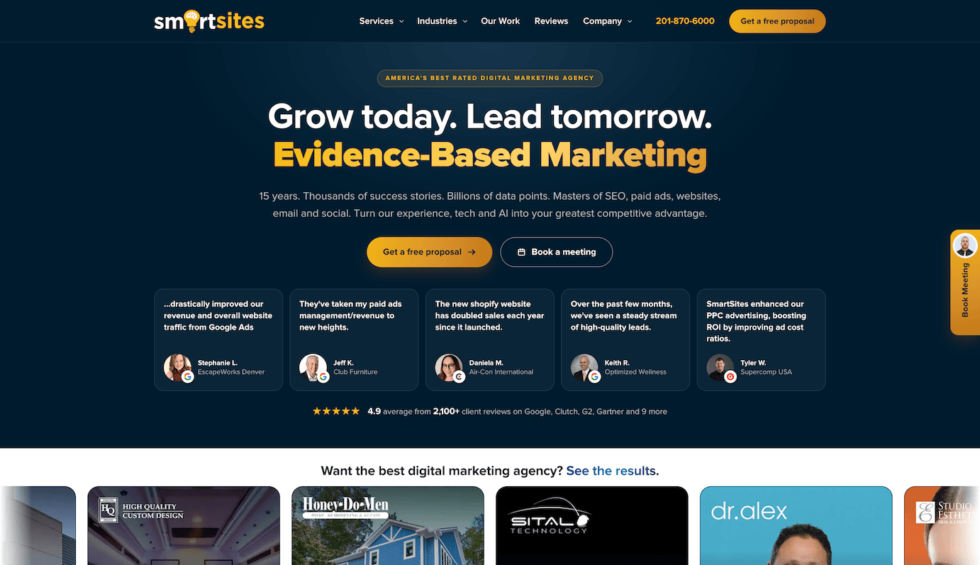 smartsites homepage digital marketing agency new jersey