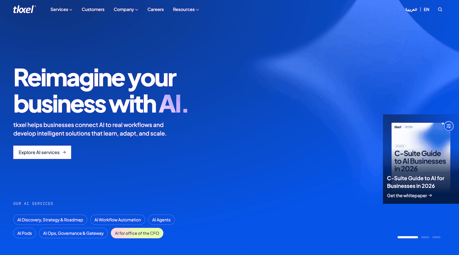 tkxel homepage software development company