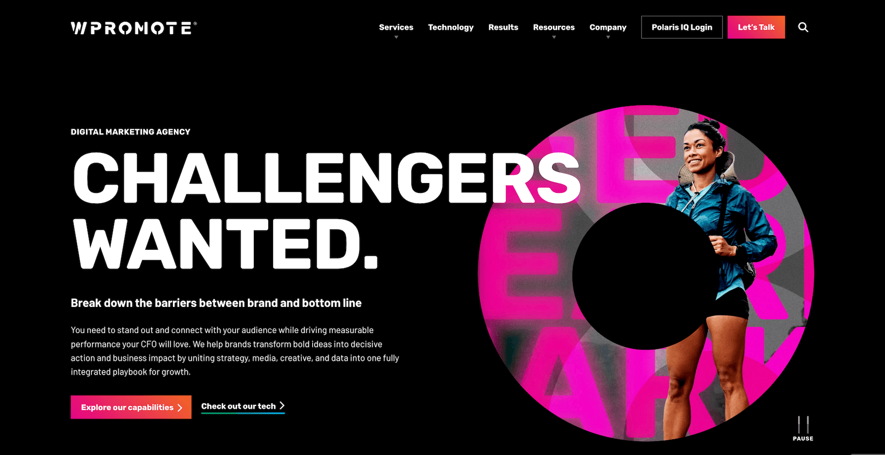 wpromote homepage performance marketing agency